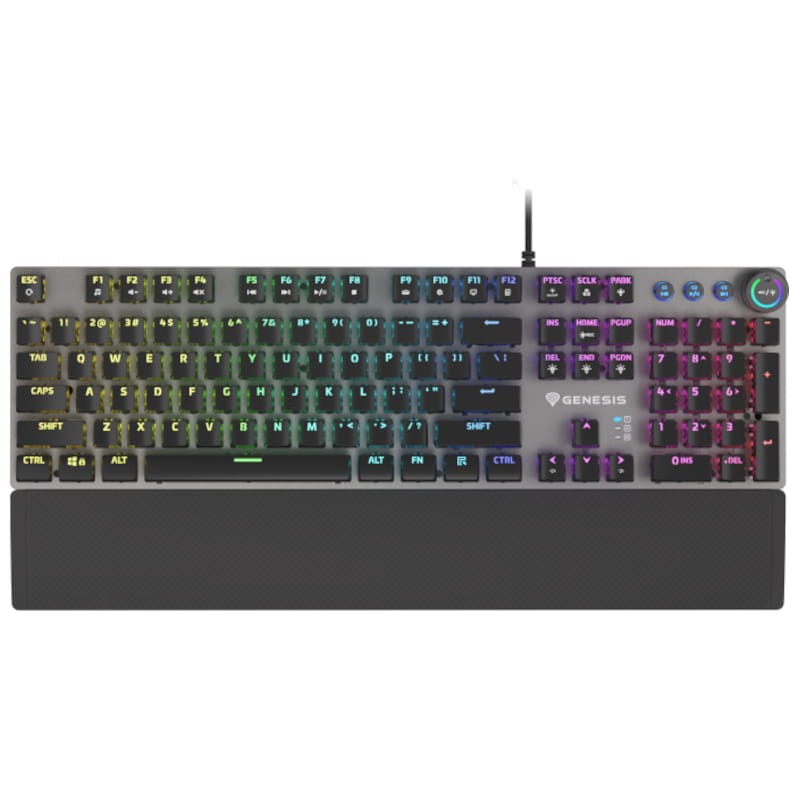 Teclado para jogos Genesis Thor 401 RGB USB Preto - Item