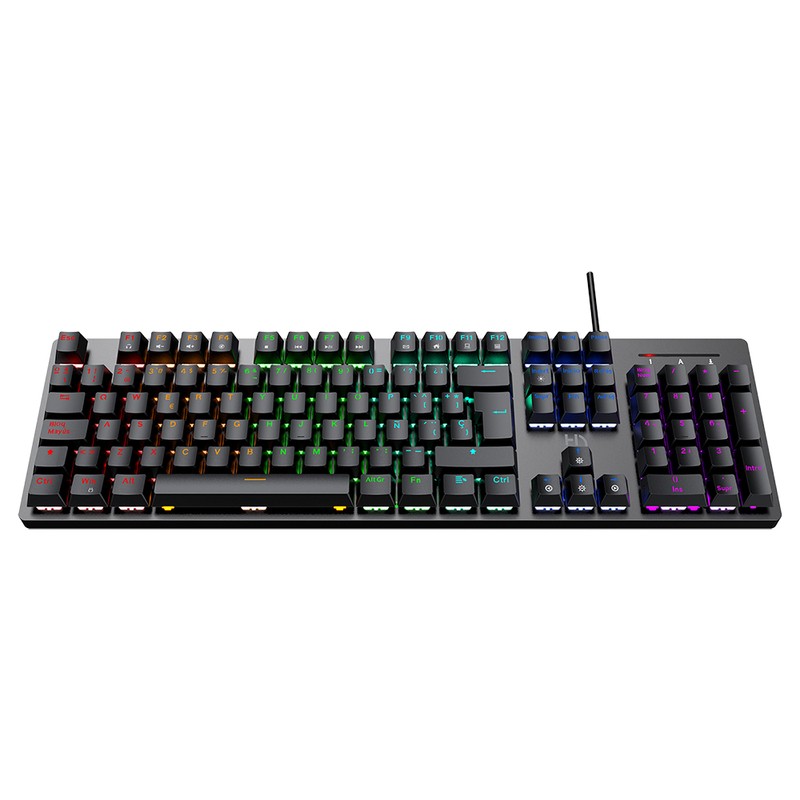 Teclado Gaming Hiditec GK400 RGB USB Negro - Ítem1