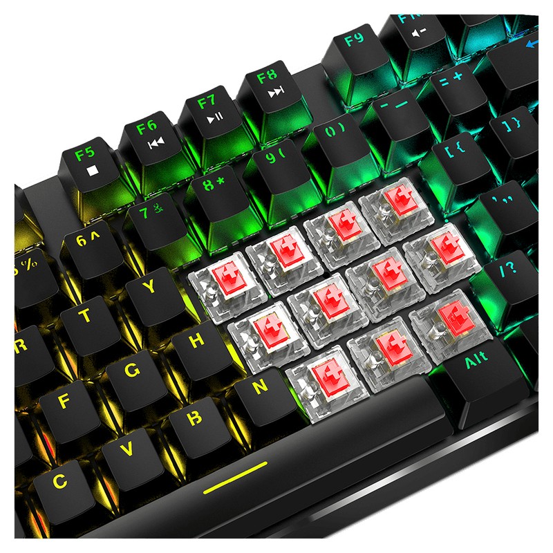 Teclado para jogos Hiditec GK400 RGB USB Preto - Item4