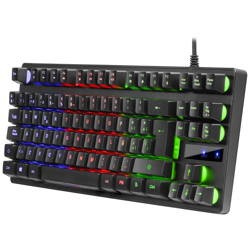 Teclado para jogos Mars Gaming MK02 RGB USB Preto - Item1