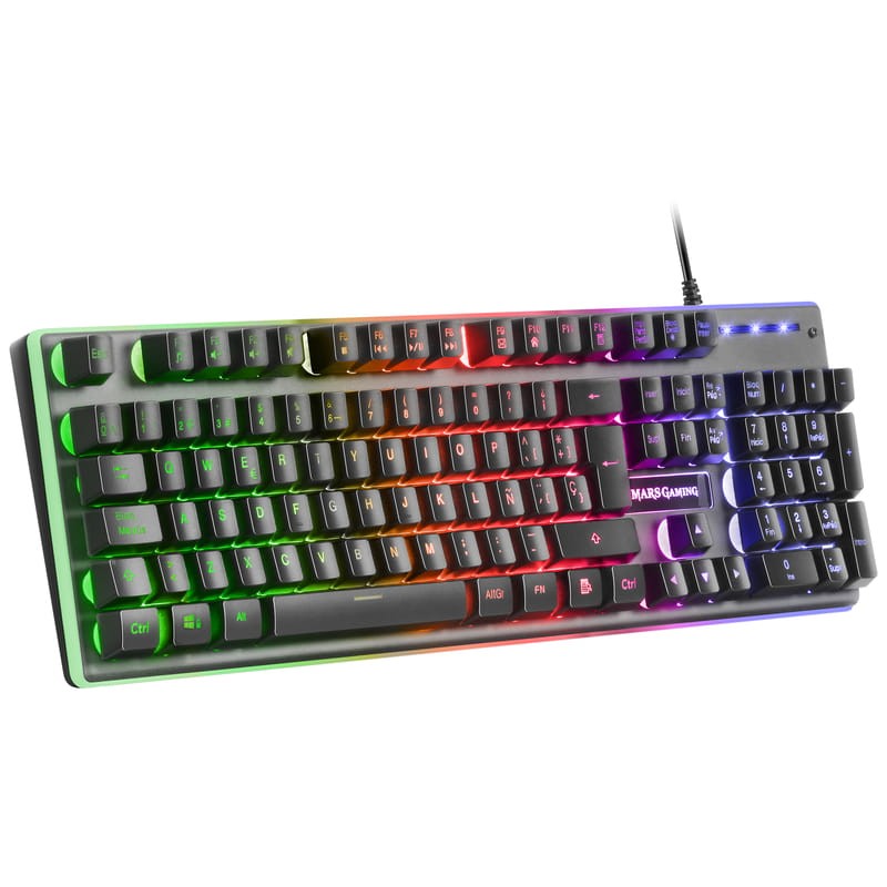 Teclado Gaming Mars Gaming MK220 RGB USB Negro - Ítem1