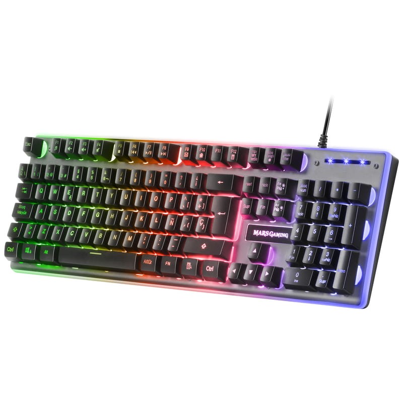 Teclado para jogos Mars Gaming MK220 RGB USB Preto - Item2