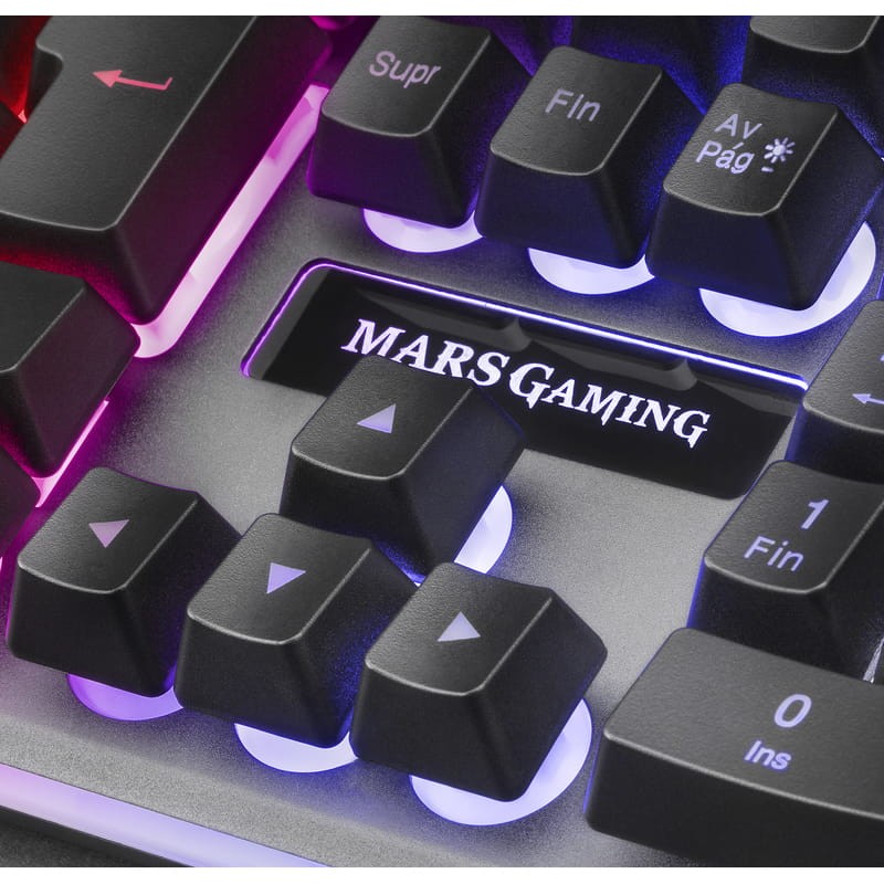 Teclado para jogos Mars Gaming MK220 RGB USB Preto - Item3