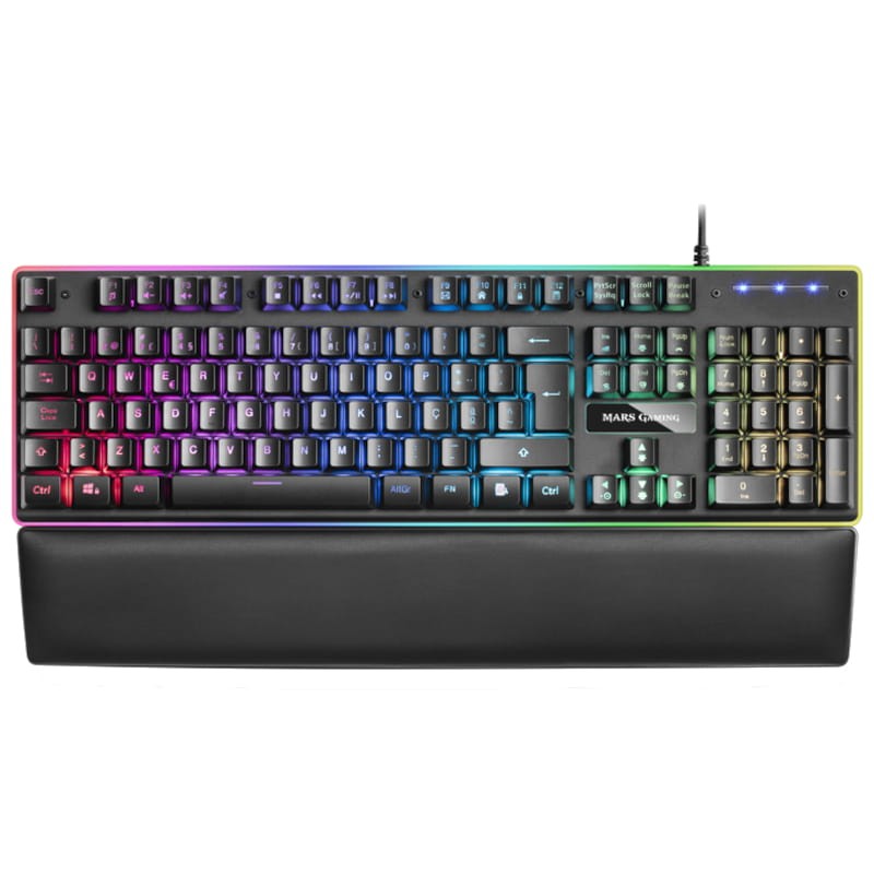 Teclado Gaming Mars Gaming MK320 RGB USB Negro QWERTY en Portugués - Ítem