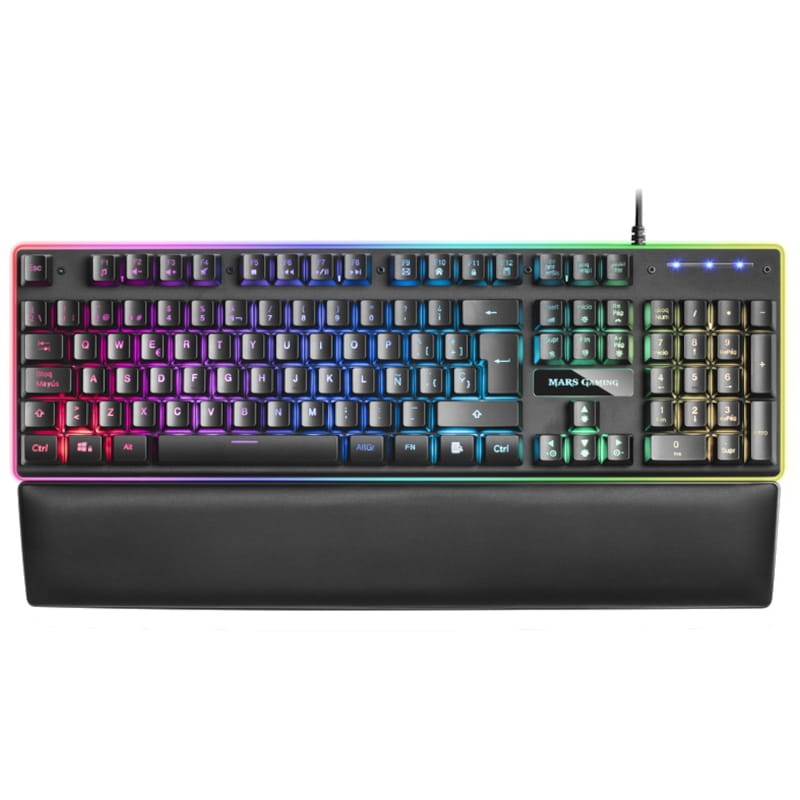 Teclado para jogos Mars Gaming MK320 RGB USB Preto - Item