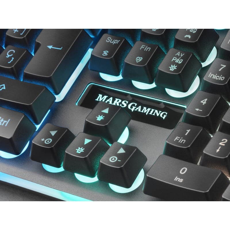 Mars Gaming MK320 RGB USB Black Gaming Keyboard Detalhe do teclado direcional