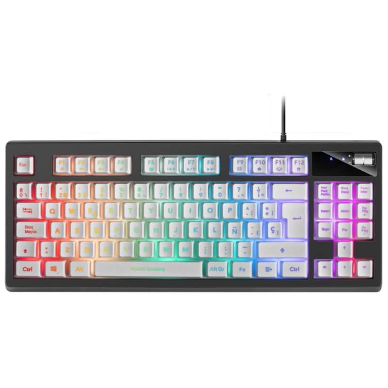 Teclado Gaming Mars Gaming MKAX RGB USB Blanco - Ítem1