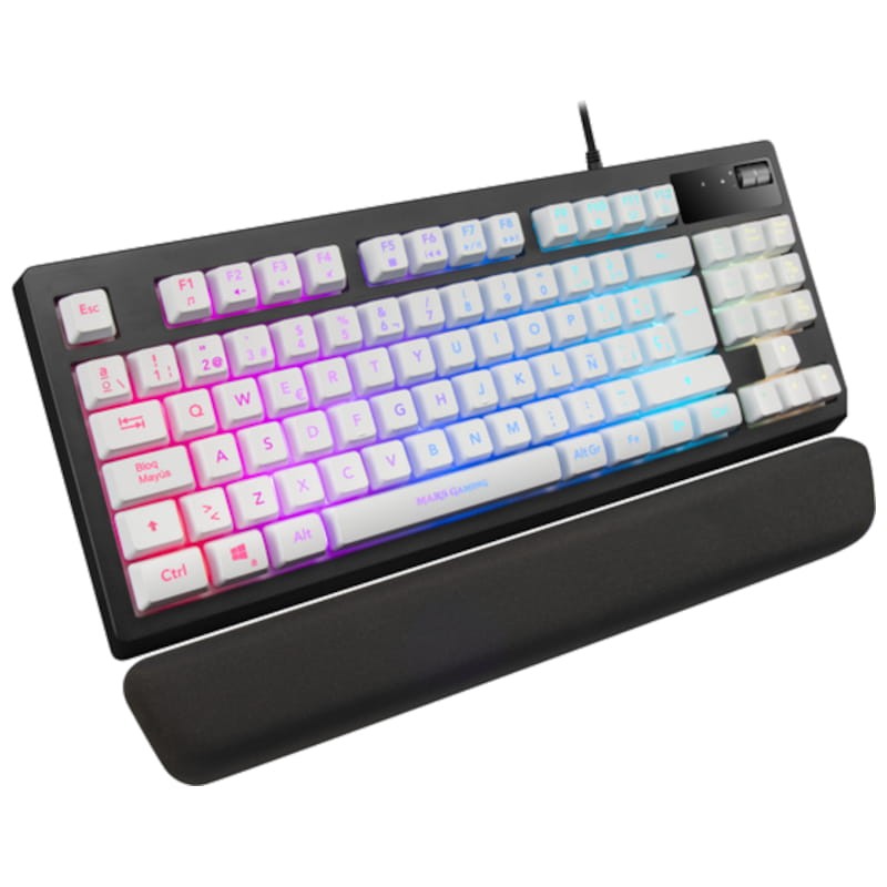 Teclado Gaming Mars Gaming MKAX RGB USB Blanco - Ítem2