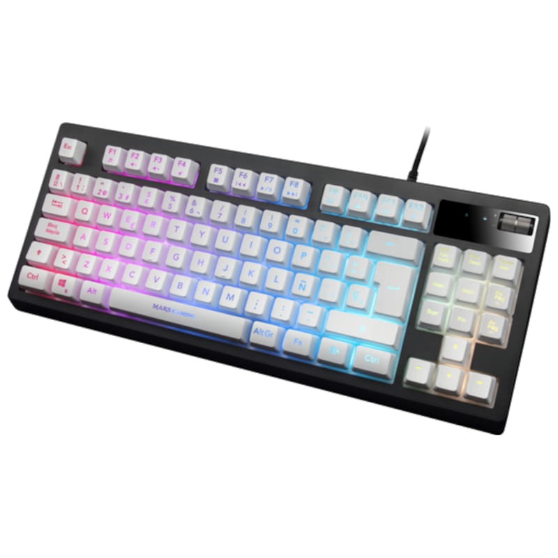 Clavier de jeu Mars Gaming MKAX RGB USB Blanc - Ítem3