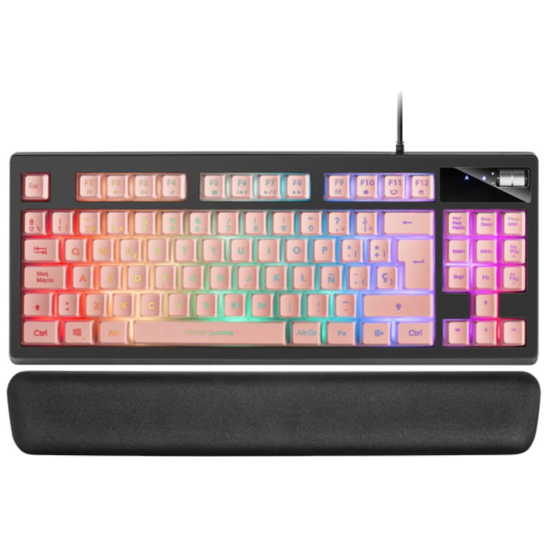 Clavier de jeu Mars Gaming MKAX RGB USB Rose - Ítem