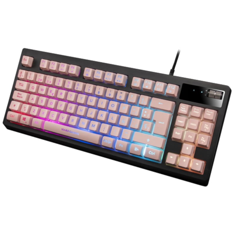 Teclado para jogos Mars Gaming MKAX RGB USB Rosa - Item2