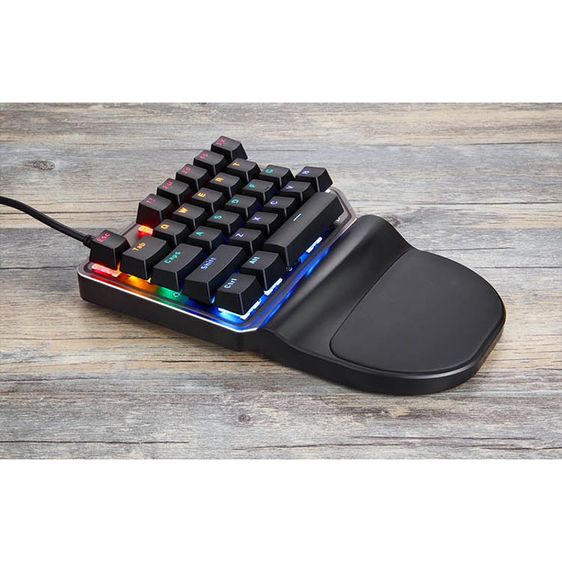 Clavier de jeu mécanique One Hand MotoSpeed ​​K27 RVB Switch Bleu - Ítem4