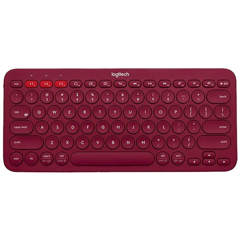 Teclado Inalámbrico Logitech K380 Rojo - Con Bluetooth