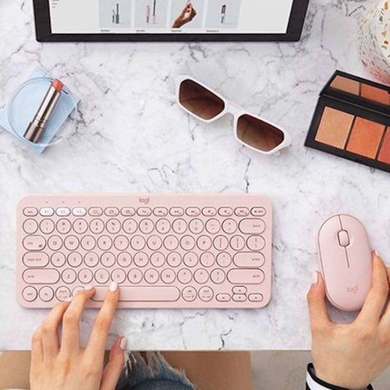 Clavier sans fil Logitech K380 Rose EN layout - Ítem5