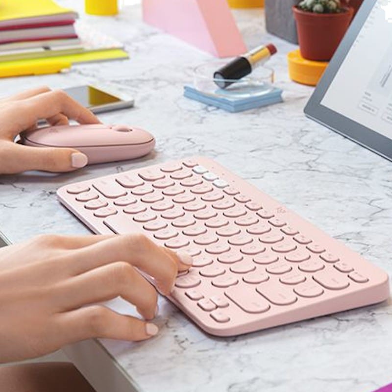 Clavier sans fil Logitech K380 Rose EN layout - Ítem6