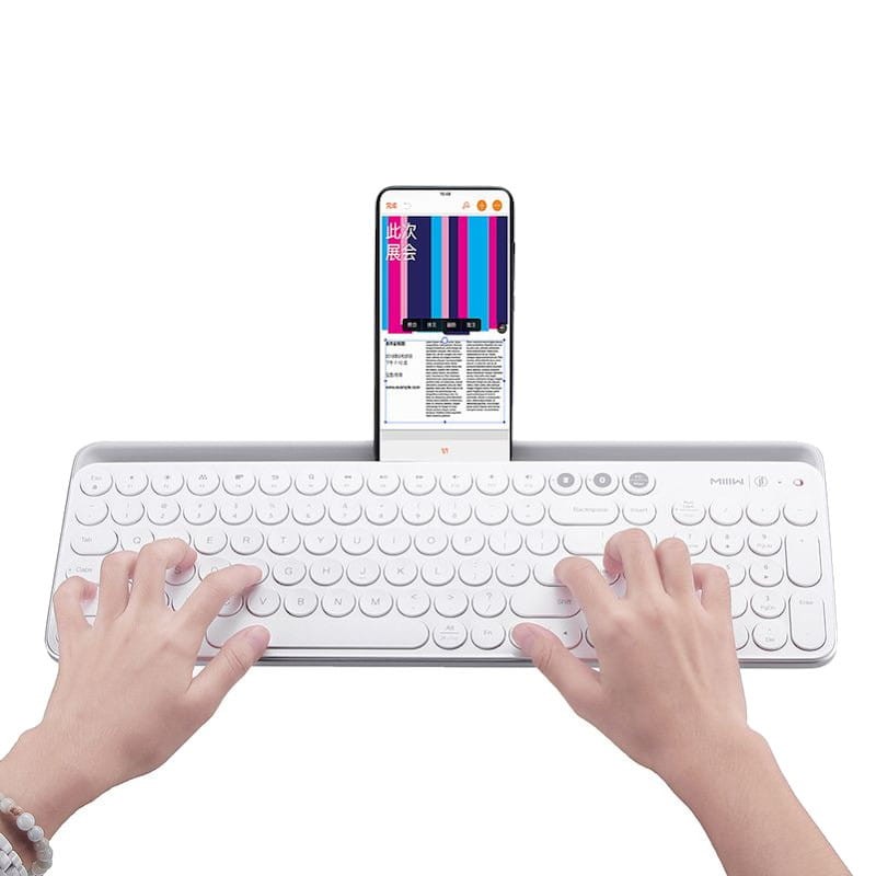 Clavier sans fil Xiaomi MIIIW Bluetooth Dual mode Keyboard Blanc - Ítem6