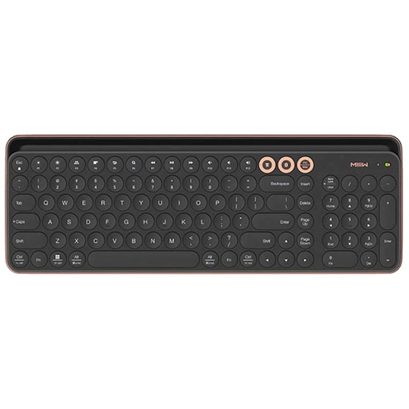 Teclado Sem fio Xiaomi MIIIW Bluetooth Dual mode Keyboard Preto/Dourado - Item