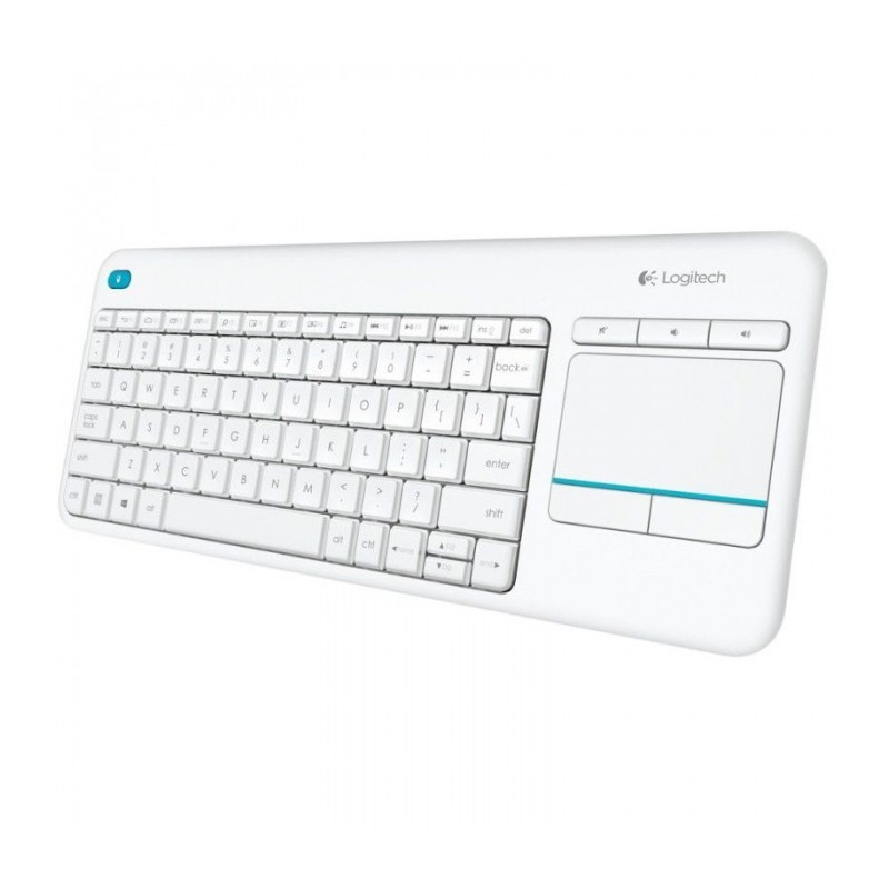 Keyboard Wireless K400 Plus con Touch Keyboard White - Item1