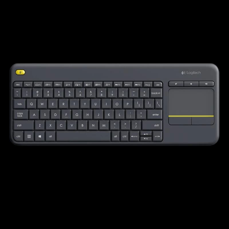 Teclado InalámbricoK400 Plus con Touch Keyboard Negro