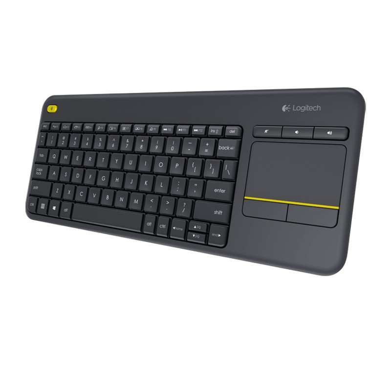 Keyboard Wireless K400 Plus con Touch Keyboard Black - Item1