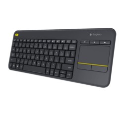 Keyboard Wireless K400 Plus con Touch Keyboard Black - Item1
