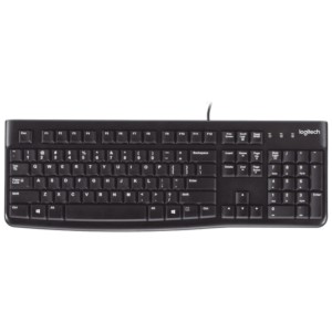 Teclado Logitech K120 Corded USB Negro
