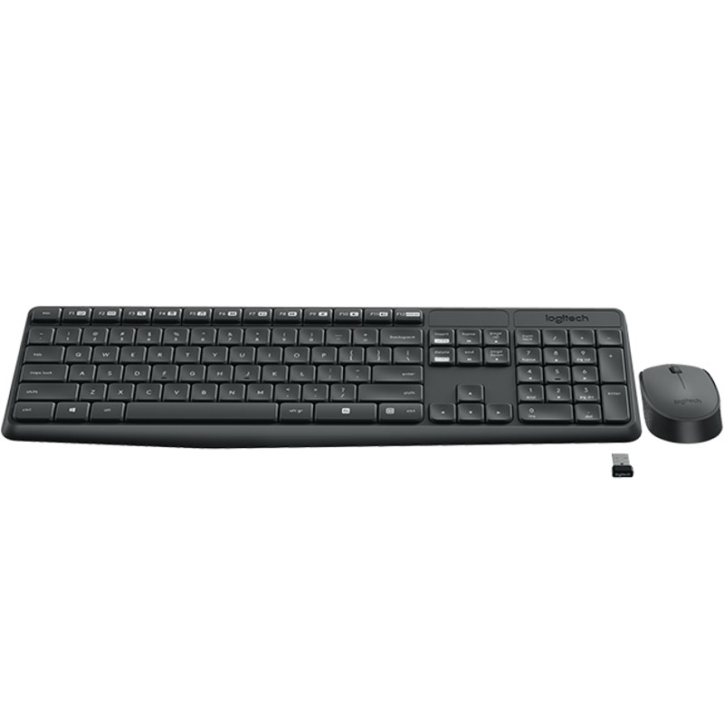 Keyboard + Mouse Wireless Logitech MK235 - Item1