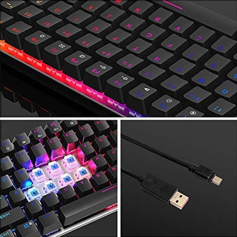 Teclado Mecánico Ajazz AK33 Negro RGB