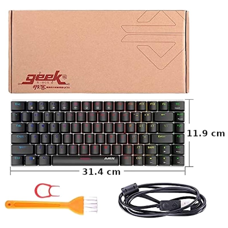 Teclado Mecánico Ajazz AK33 Negro RGB - Ítem4