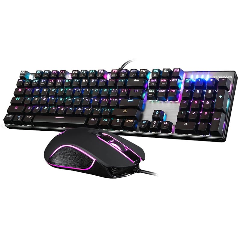 Color Mechanical Keyboard + Gaming Mouse MotoSpeed ​​Inflictor CK888