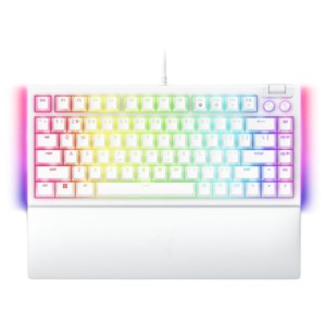 Teclado Mecánico Gaming Razer BlackWidow V4 75% USB Blanco QWERTY en Inglés