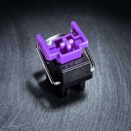 Teclado Mecânico Gaming Razer Huntsman Mini Branco Clicky Optical Switch Roxo - Switch