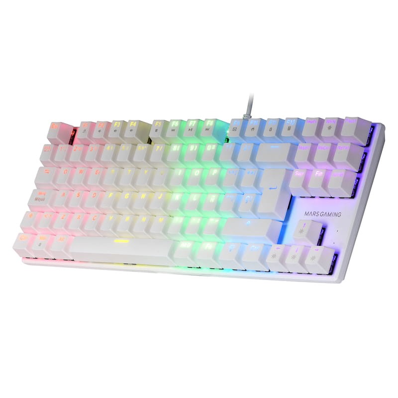 Teclado Mecánico Mars Gaming MK80 RGB USB Blanco - Ítem2