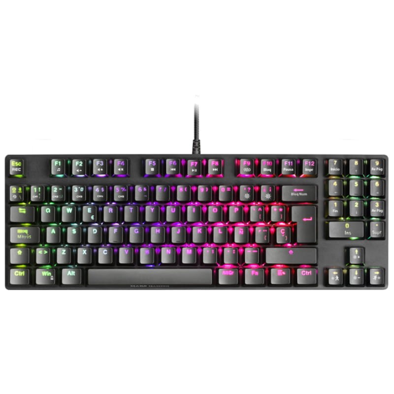 Clavier mécanique Mars Gaming MKREVO PRO Switch Brun RGB USB Noir - Ítem