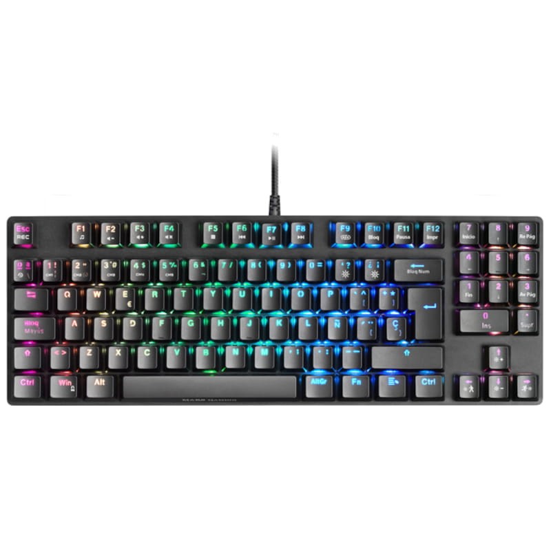 Teclado Mecánico Mars Gaming MKREVO PRO Switch Azul RGB USB Negro - Ítem