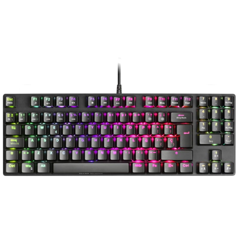 Teclado mecânico Mars Gaming MKREVO PRO Switch Azul RGB USB Preto - Item3