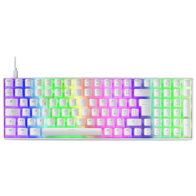 Teclado Mecánico Mars Gaming MKULTRA RGB USB Blanco - Ítem