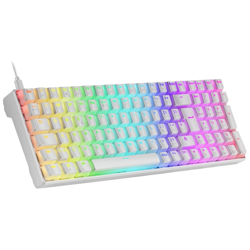 Teclado Mecánico Mars Gaming MKULTRA RGB USB Blanco - Ítem1