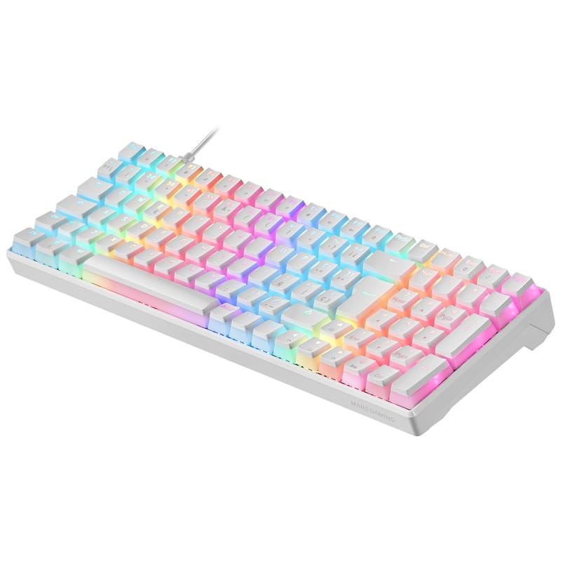 Teclado Mecánico Mars Gaming MKULTRA RGB USB Blanco - Ítem2