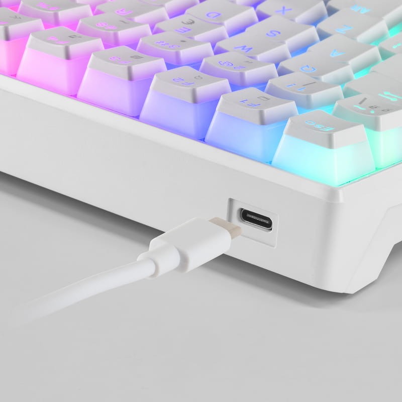 Teclado Mecánico Mars Gaming MKULTRA RGB USB Blanco - Ítem3