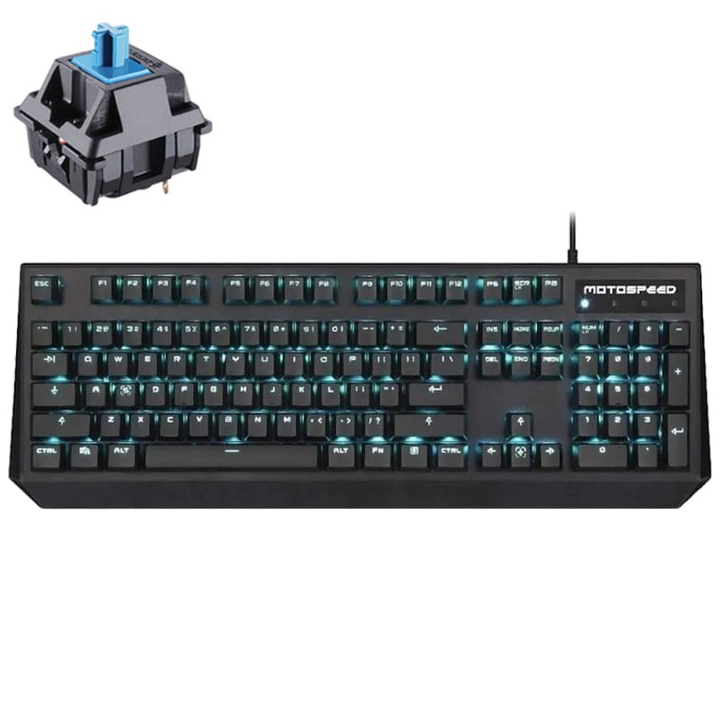Mechanical Keyboard Motospeed Ck95 Blue Light Durable