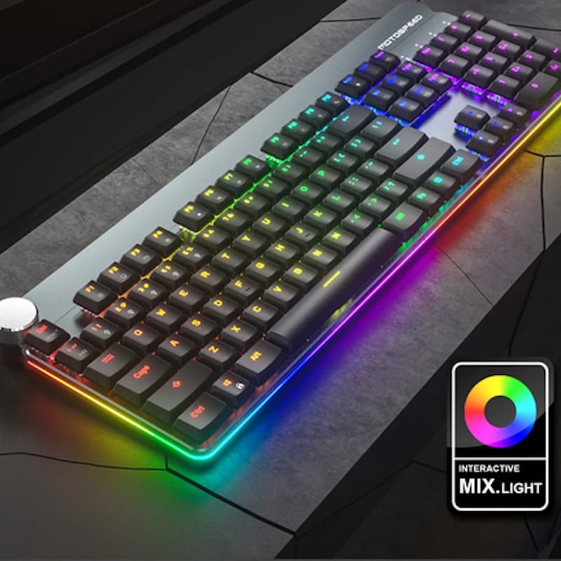 Teclado Mecánico Motospeed GK81 Inalámbrico RGB Switch Azul - Ítem5