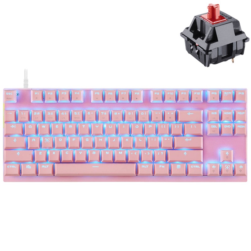 Clavier mécanique Motospeed K82 RGB Rose