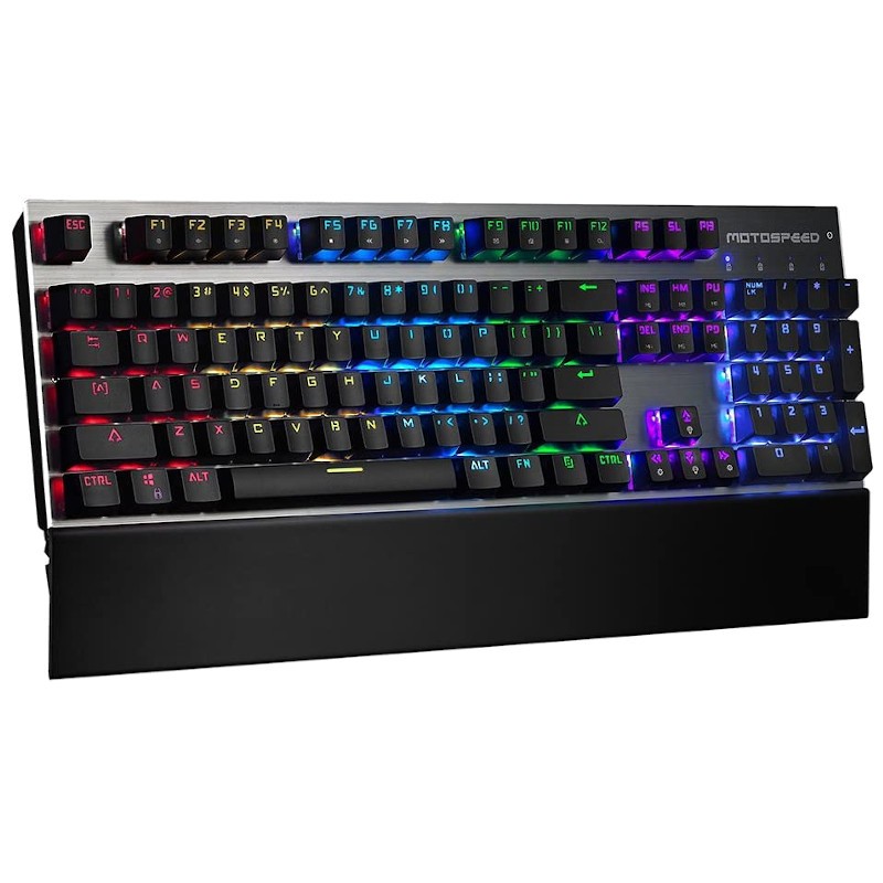 Teclado Cor Mecânico MotoSpeed CK108 RGB Switch Vermelho - Item1
