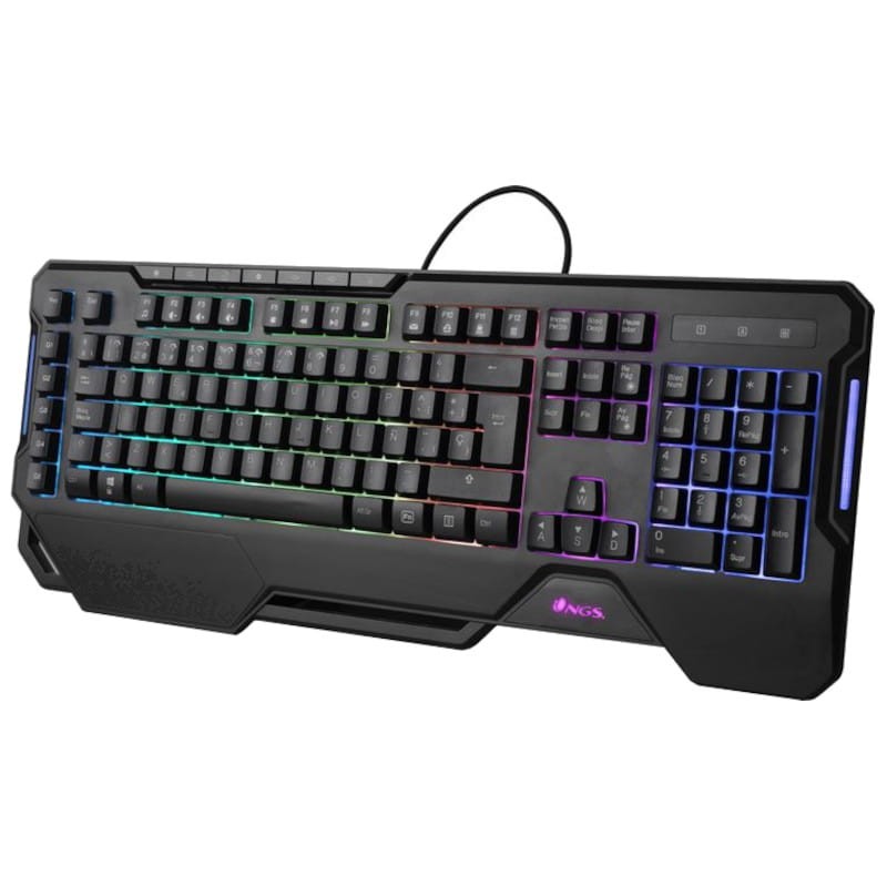 Teclado de Membrana NGS GKX-450 USB RGB Negro - Ítem1