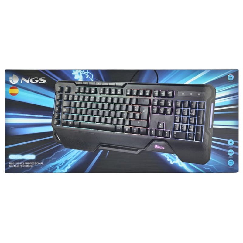 Teclado de Membrana NGS GKX-450 USB RGB Negro - Ítem7