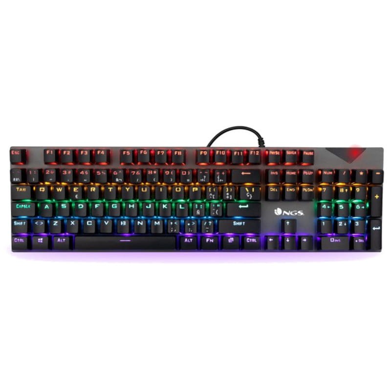 Teclado Mecânico NGS GKX-500 LED RGB USB Preto - Item