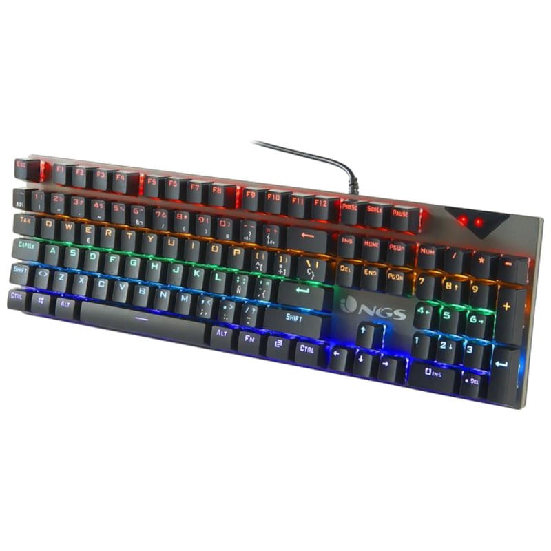 Teclado Mecânico NGS GKX-500 LED RGB USB Preto - Item1