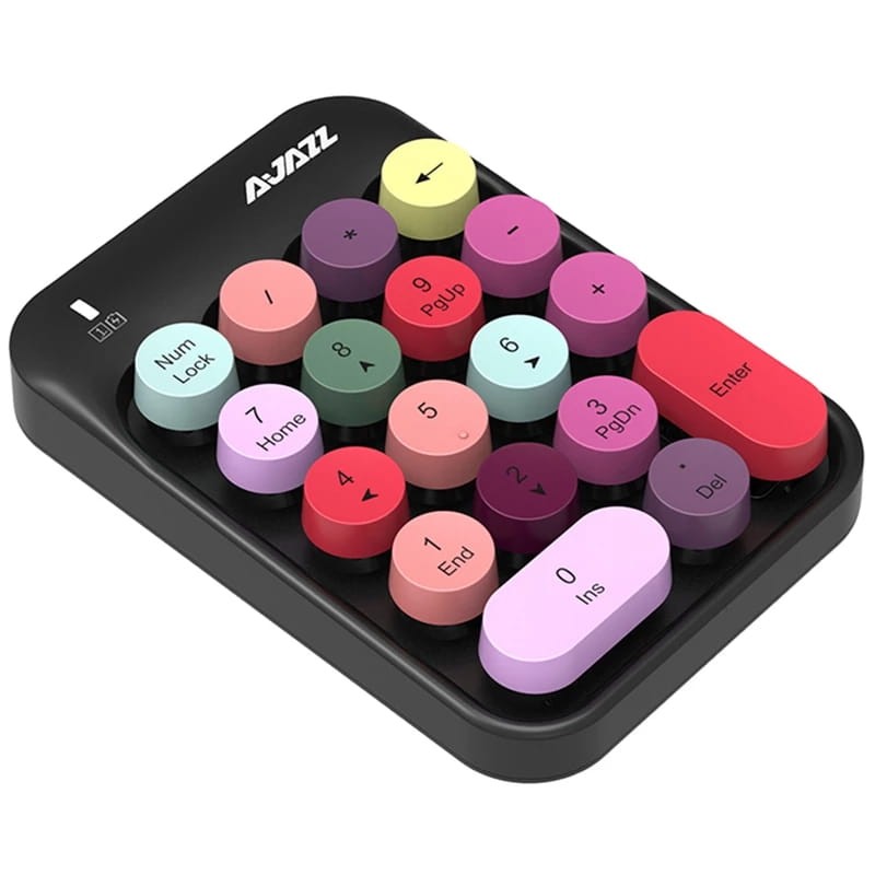 Teclado Numérico de Membrana Ajazz AK18 Mixed Black - Item1