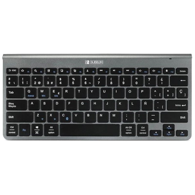 Teclado SUBBLIM Inalámbrico Bluetooth Pure Compact Gris - Ítem